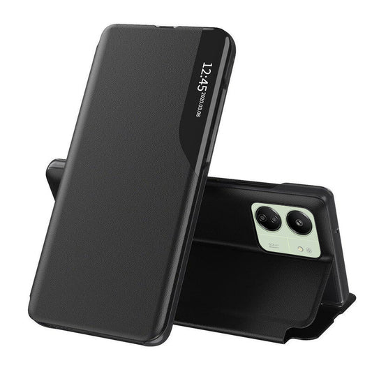 Puzdro pre Xiaomi Redmi 13C 5G / 13C / Poco C65, Techsuit, eFold, čierne