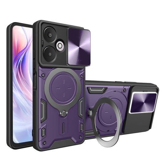 Puzdro pre Xiaomi Redmi 13C 5G, Techsuit, CamGuard Pro, Fialové