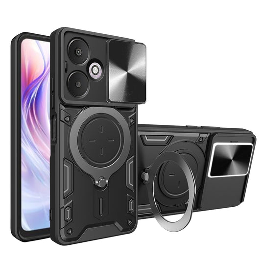 Puzdro pre Xiaomi Redmi 13C 5G, Techsuit, CamGuard Pro, Čierne