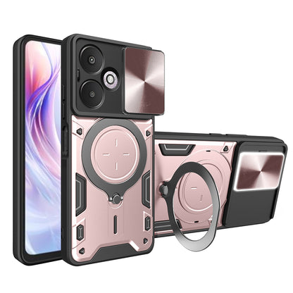 Puzdro pre Xiaomi Redmi 13C 5G, Techsuit, CamGuard Pro, Ružovo-zlaté