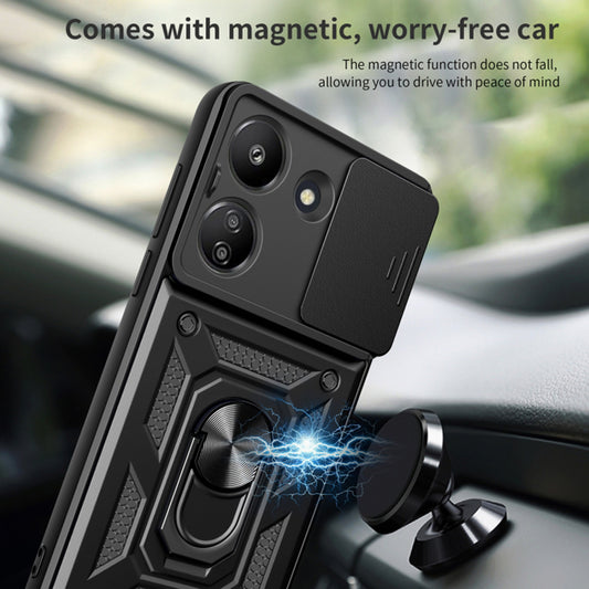 Puzdro pre Xiaomi Redmi 13C 5G, Techsuit, CamShield, Čierne