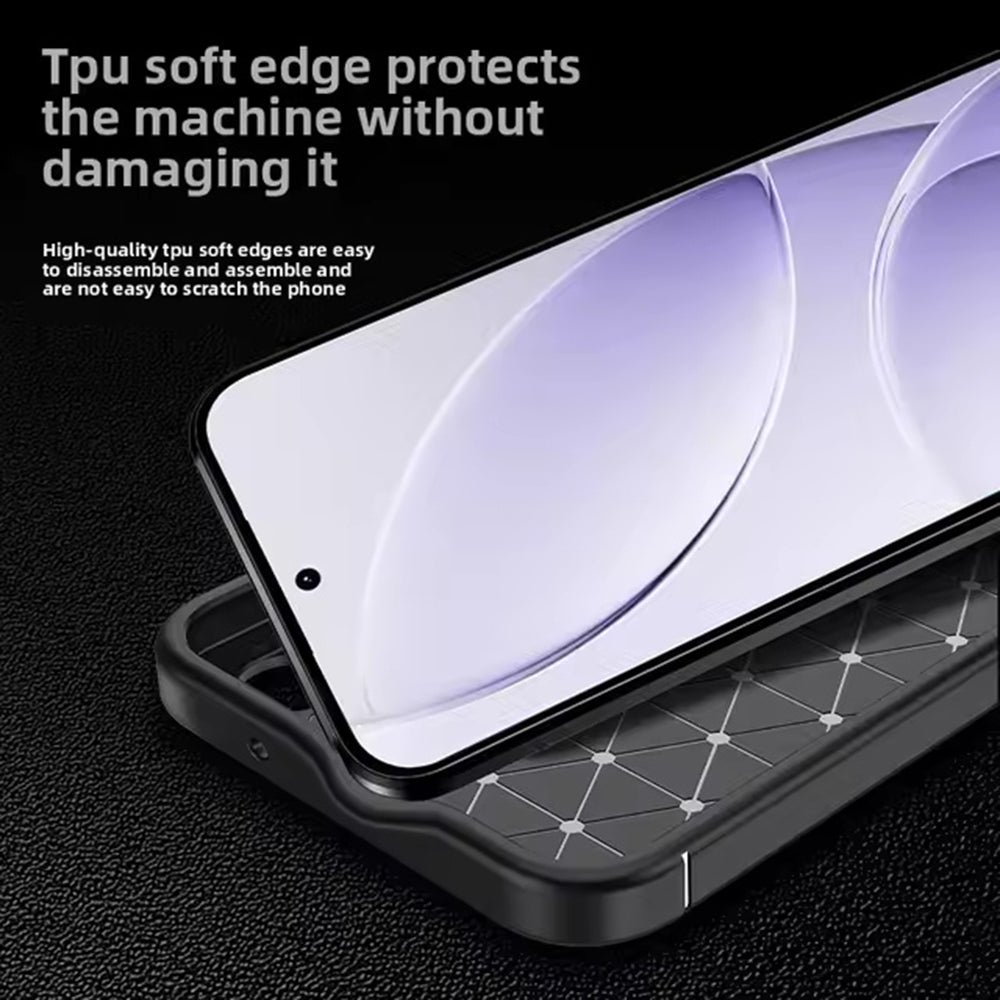 Puzdro pre Xiaomi Redmi 15 5G / 15 4G, Techsuit, CarbonFiber, Čierne