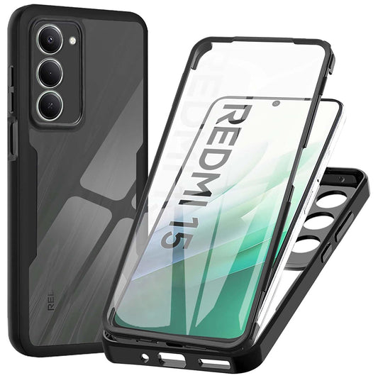 Puzdro pre Xiaomi Redmi 15 5G / 15 4G, Techsuit, ColorVerse 360, Čierna