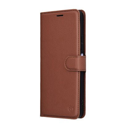 Case for Xiaomi Redmi 15 5G / 15 4G, Techsuit, Leather Folio, Brown