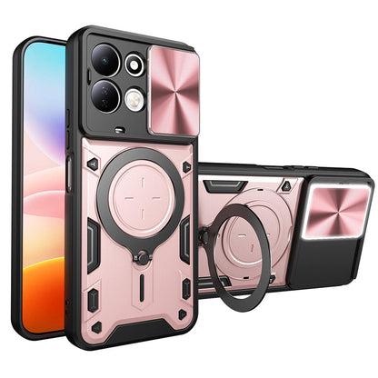 Puzdro pre Xiaomi Redmi 17 5G / 17 4G, Techsuit, CamGuard Pro, ružovozlaté