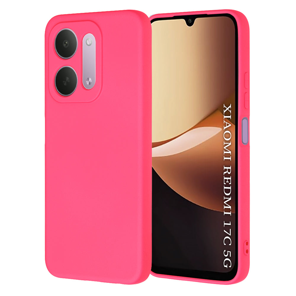 Puzdro na Xiaomi Redmi 17C 5G, Techsuit, SoftFlex, tmavoružové