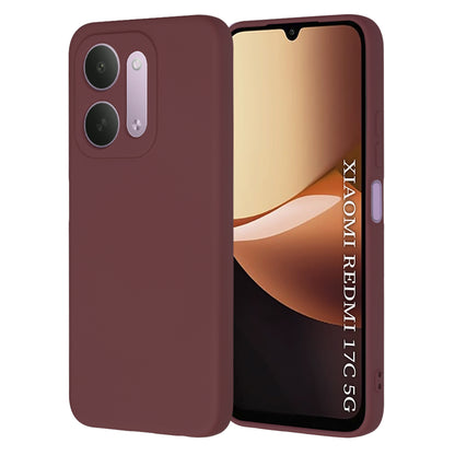 Puzdro na Xiaomi Redmi 17C 5G, Techsuit, SoftFlex, bordové
