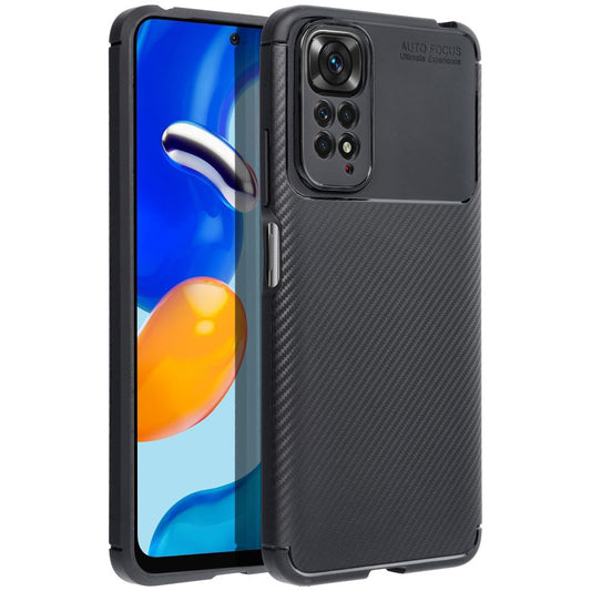 Puzdro pre Xiaomi Poco C65 / Redmi 13C, OEM, Carbon Premium, Čierne