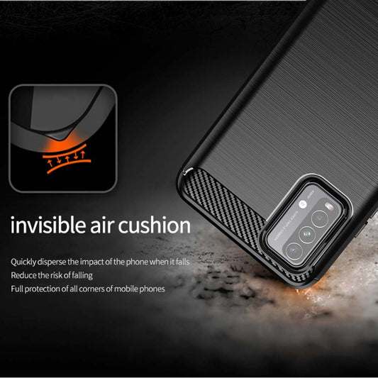 Puzdro pre Xiaomi Redmi 9 Power / 9T, Techsuit, Karbón, Čierne