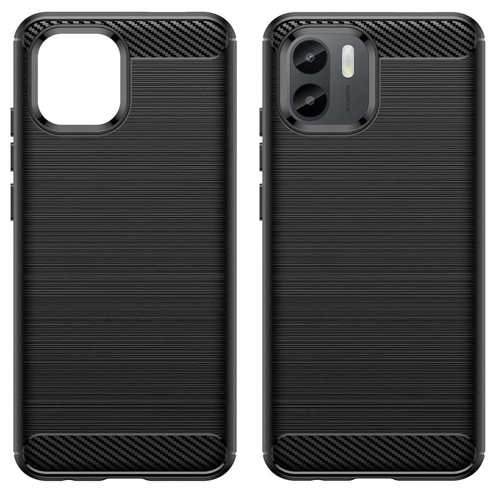 Puzdro pre Xiaomi Redmi A2+ / A1+, Techsuit, Karbón, Čierne