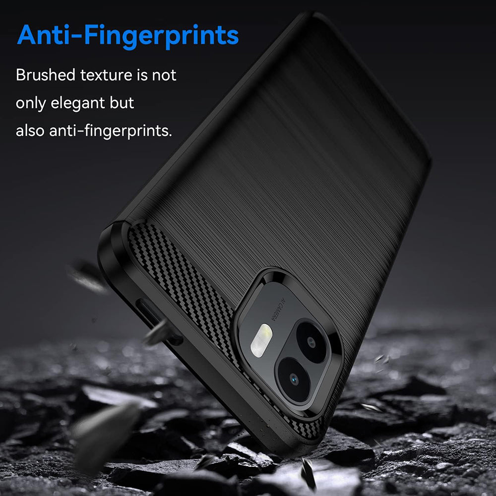 Puzdro pre Xiaomi Redmi A2+ / A1+, Techsuit, Karbón, Čierne