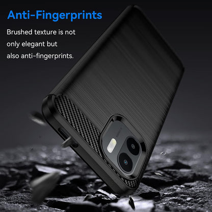 Puzdro pre Xiaomi Redmi A2+ / A1+, Techsuit, Karbón, Čierne