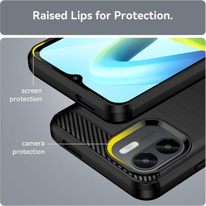 Puzdro pre Xiaomi Redmi A2+ / A1+, Techsuit, Karbón, Čierne