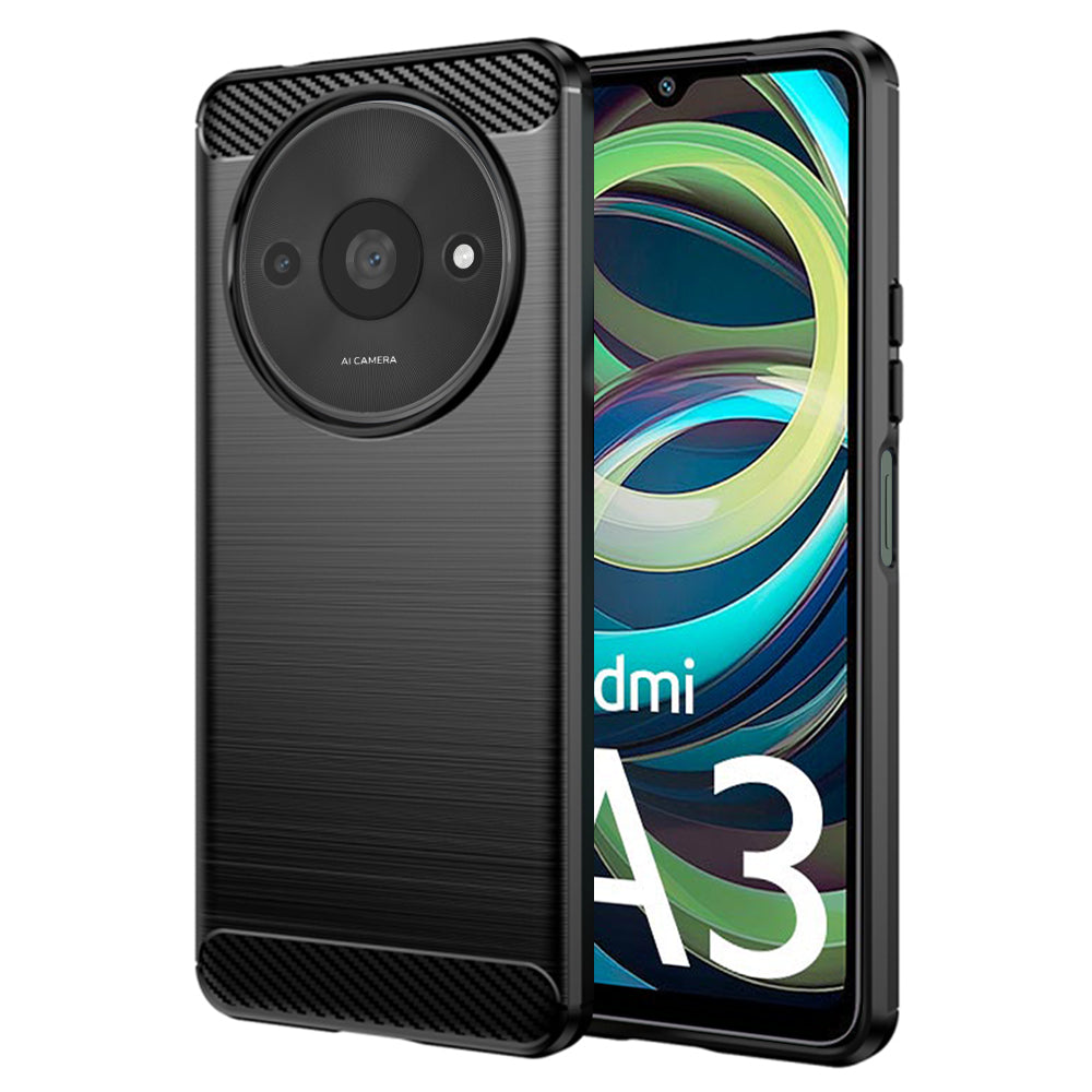 Case for Xiaomi Redmi A3x / A3, Techsuit, Carbon, Black