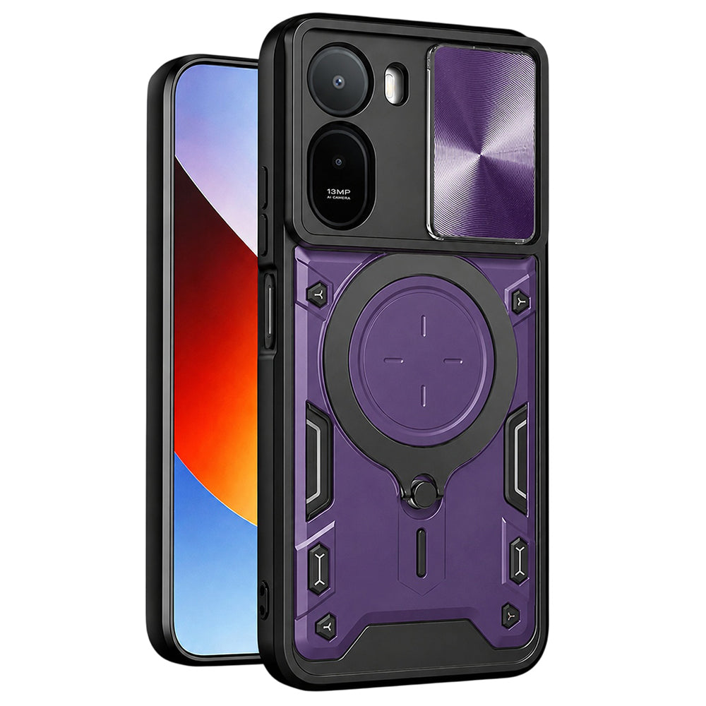 Puzdro pre Xiaomi Redmi A7 Pro 4G, Techsuit, CamGuard Pro, fialové