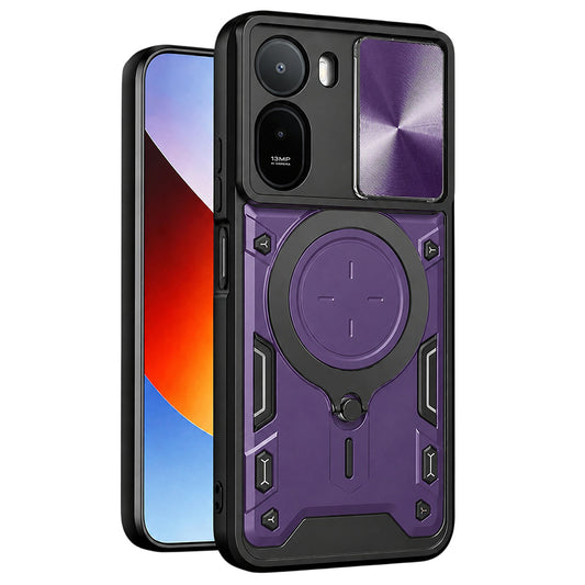 Puzdro pre Xiaomi Redmi A7 Pro 4G, Techsuit, CamGuard Pro, fialové