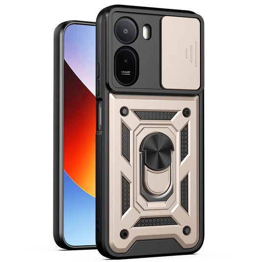 Puzdro pre Xiaomi Redmi A7 Pro 4G, Techsuit, CamShield, Zlaté
