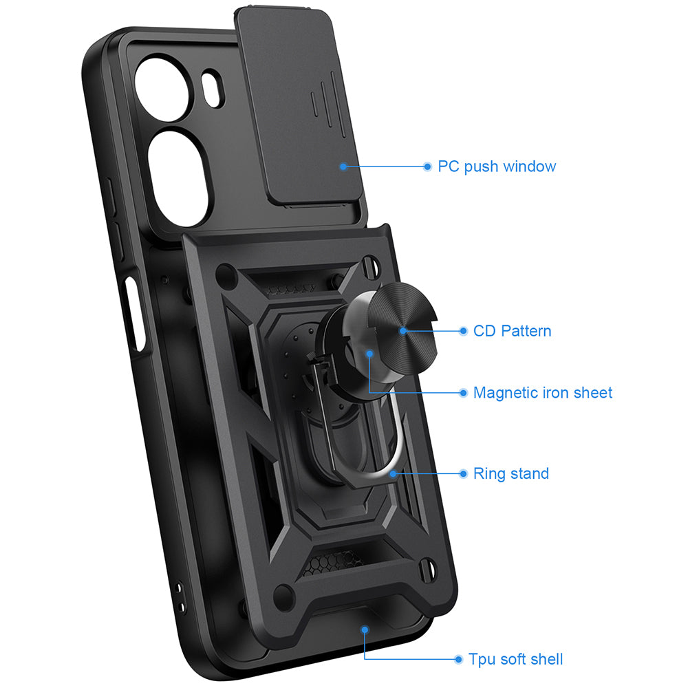 Puzdro pre Xiaomi Redmi A7 Pro 4G, Techsuit, CamShield, Ružovo zlaté