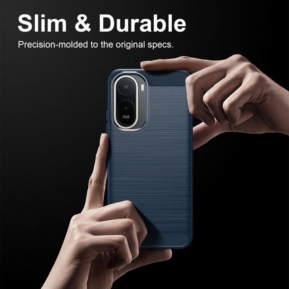Puzdro pre Xiaomi Redmi A7 Pro 4G, Techsuit, Karbón, Modrá