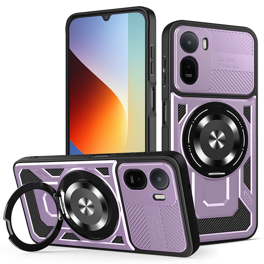 Puzdro pre Xiaomi Redmi A7 Pro 4G, Techsuit, RuggedCam, fialové