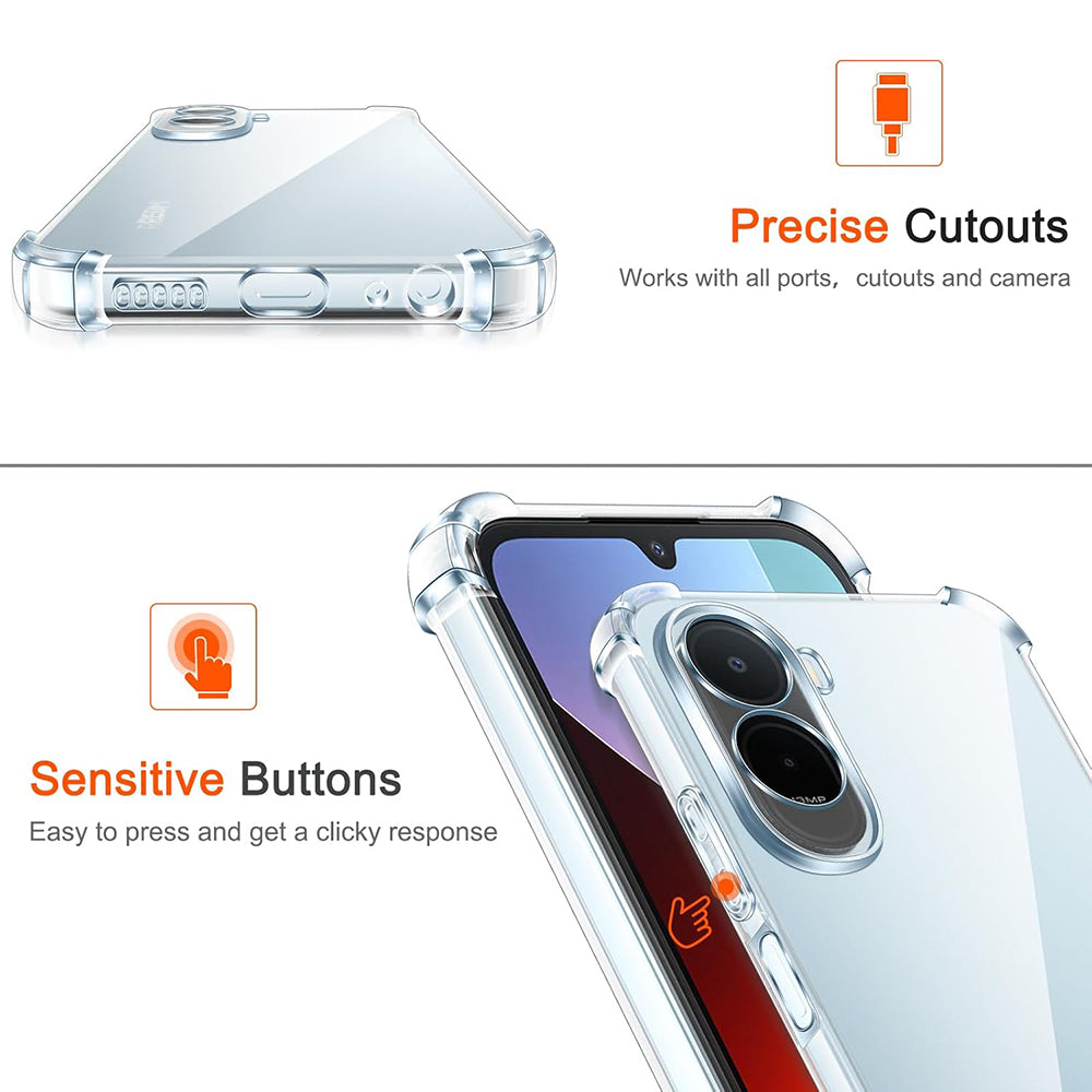 Puzdro pre Xiaomi Redmi A7 Pro 4G, Techsuit, Shockproof Clear, Transparent