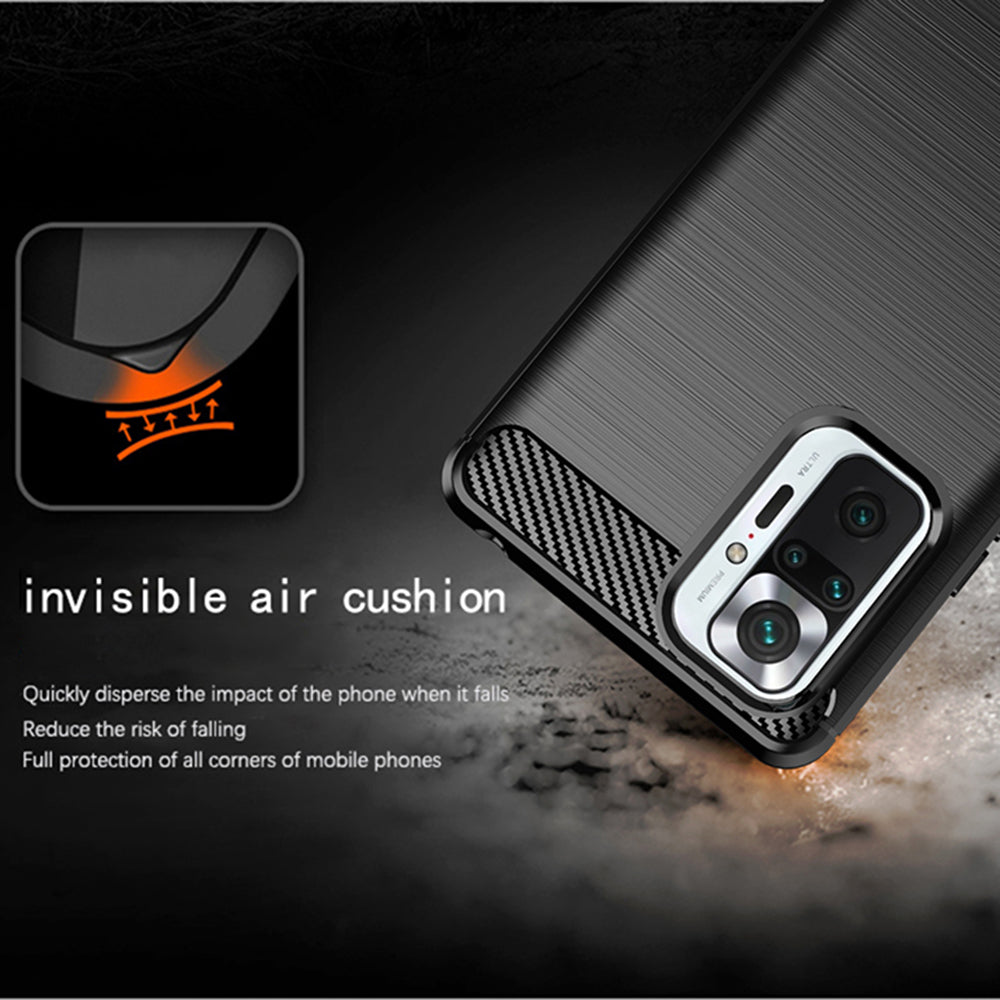 Case for Xiaomi Redmi Note 10 Pro Max / Note 10 Pro, Techsuit, Carbon, Black