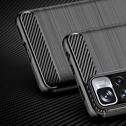 Puzdro pre Xiaomi Redmi Note 11 Pro+ 5G, Techsuit, Karbón, Čierne