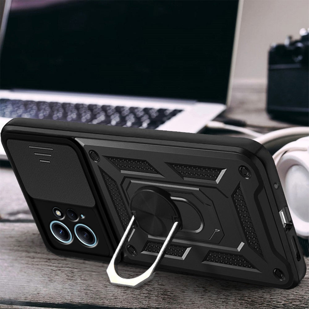 Puzdro pre Xiaomi Redmi Note 12 4G, Techsuit, CamShield, Čierne