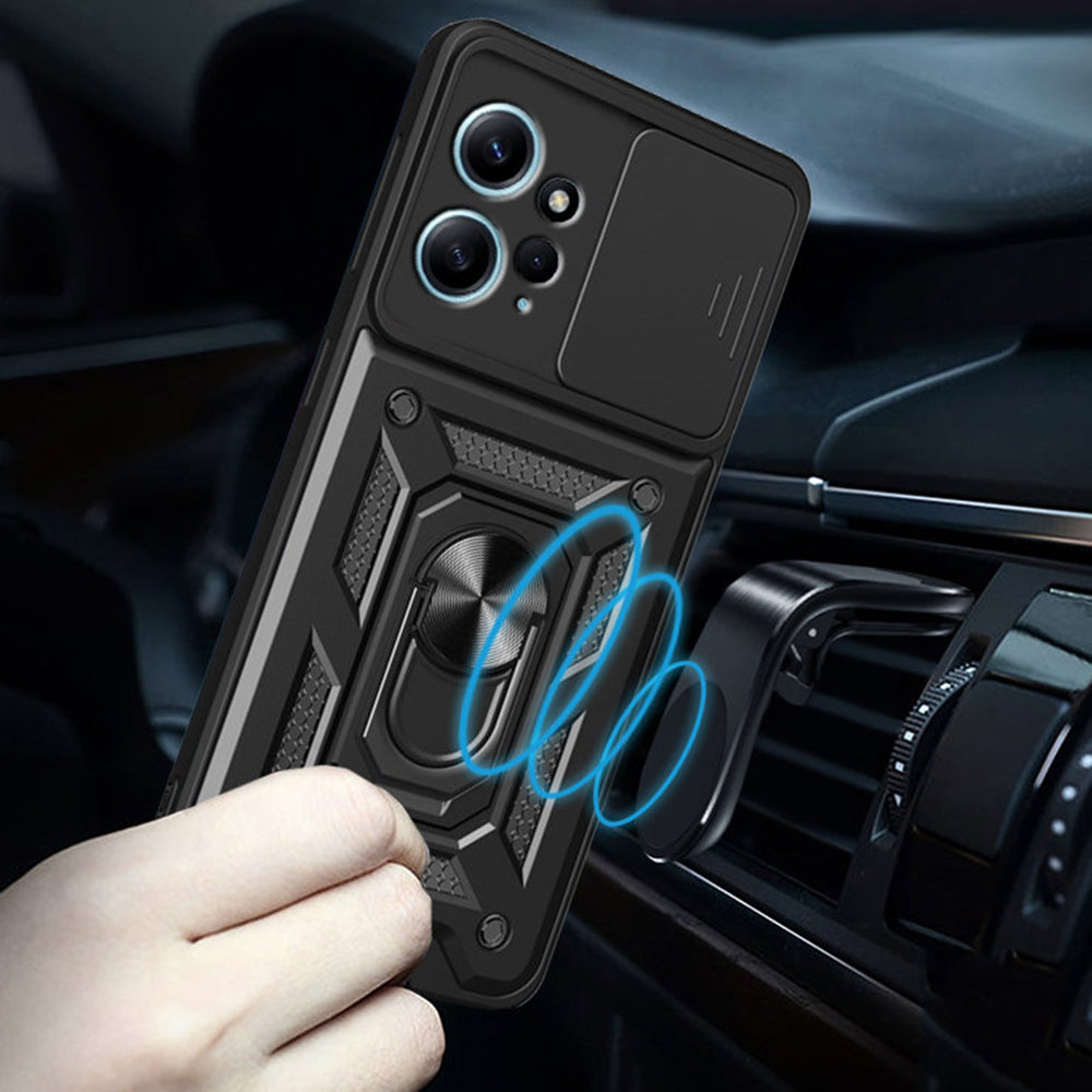 Puzdro pre Xiaomi Redmi Note 12 4G, Techsuit, CamShield, Čierne