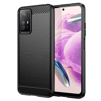 Puzdro pre Xiaomi Redmi Note 12S, Techsuit, Karbón, Čierne