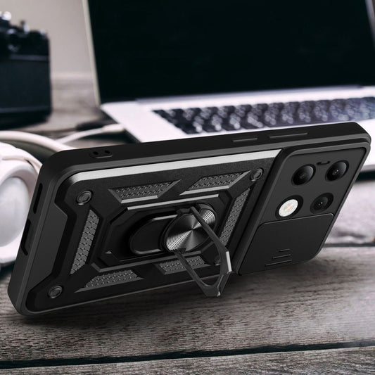 Puzdro pre Xiaomi Redmi Note 13 4G, Techsuit, CamShield, Čierne