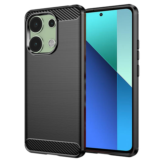 Puzdro pre Xiaomi Redmi Note 13 4G, Techsuit, Karbón, Čierne