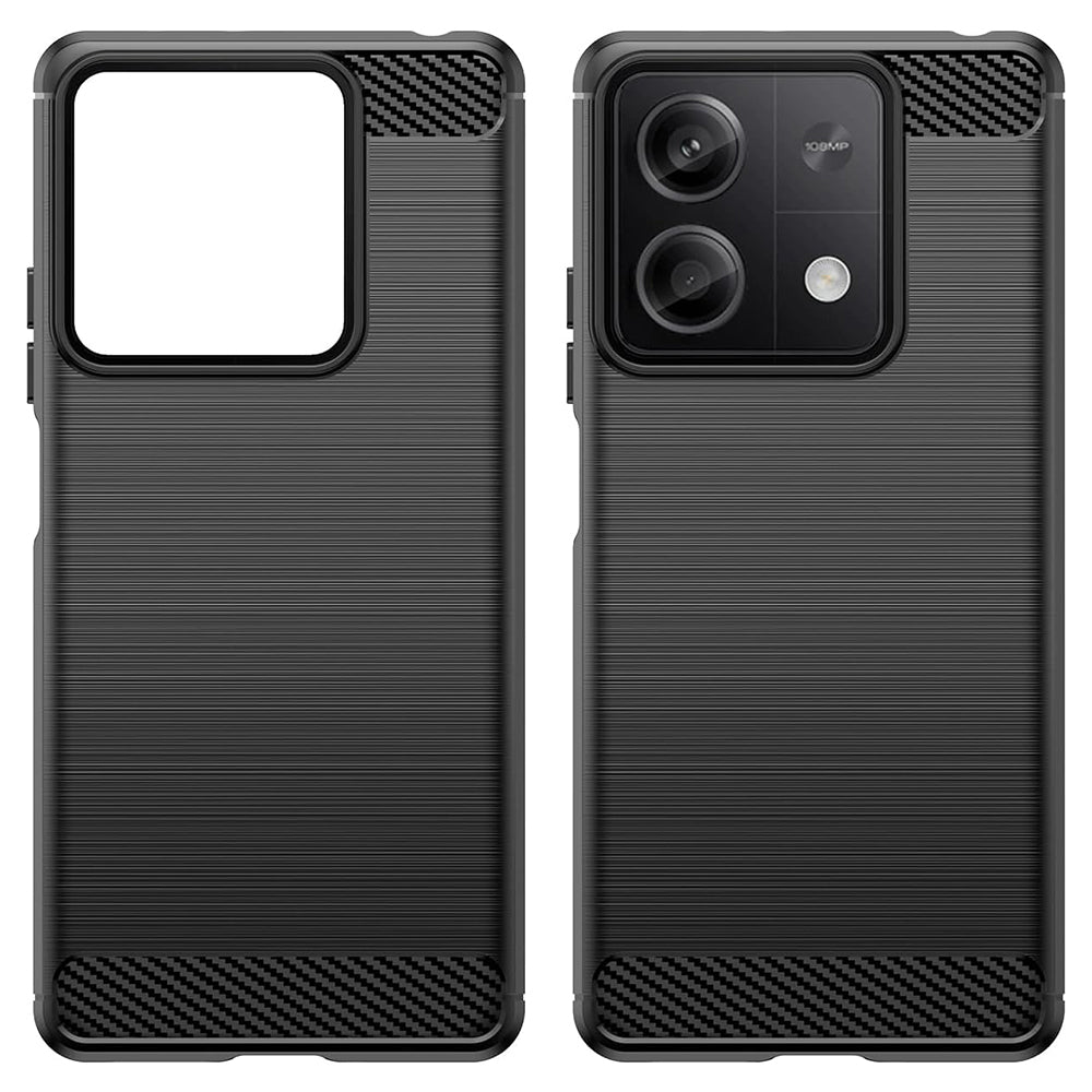 Puzdro pre Xiaomi Redmi Note 13 4G, Techsuit, Karbón, Čierne
