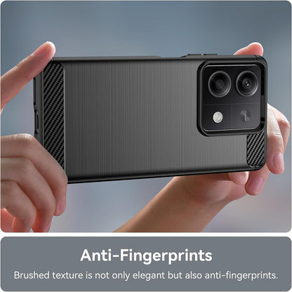 Puzdro pre Xiaomi Redmi Note 13 4G, Techsuit, Karbón, Čierne