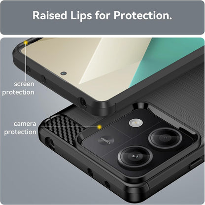 Puzdro pre Xiaomi Redmi Note 13 4G, Techsuit, Karbón, Čierne