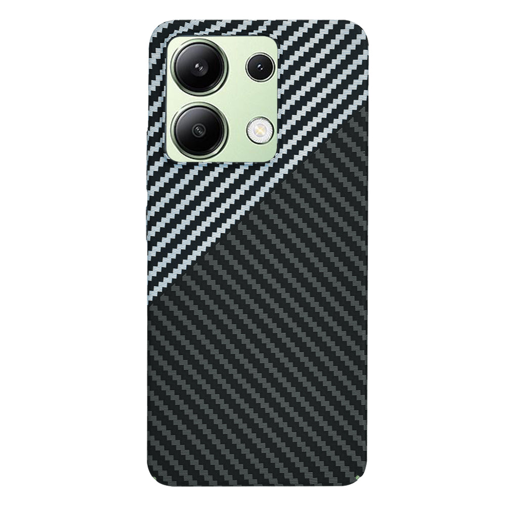 Puzdro pre Xiaomi Redmi Note 13 4G, Techsuit, Carbonite FiberShell, Čierna Sivá
