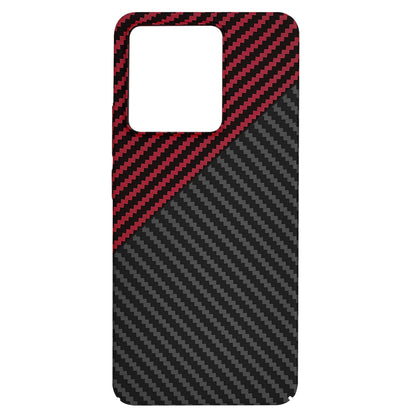 Puzdro pre Xiaomi Redmi Note 13 4G, Techsuit, Carbonite FiberShell, Čierno-červené