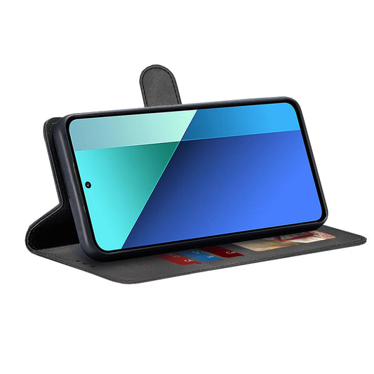 Puzdro pre Xiaomi Redmi Note 13 4G, Techsuit, Diary Book, Čierne