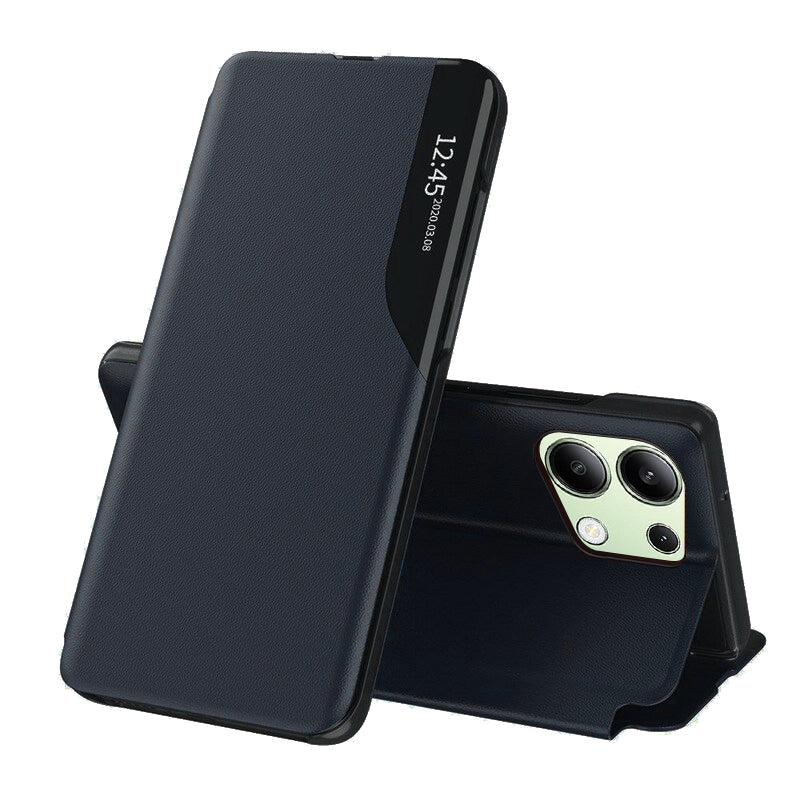 Puzdro pre Xiaomi Redmi Note 13 4G, Techsuit, eFold, Tmavomodrá