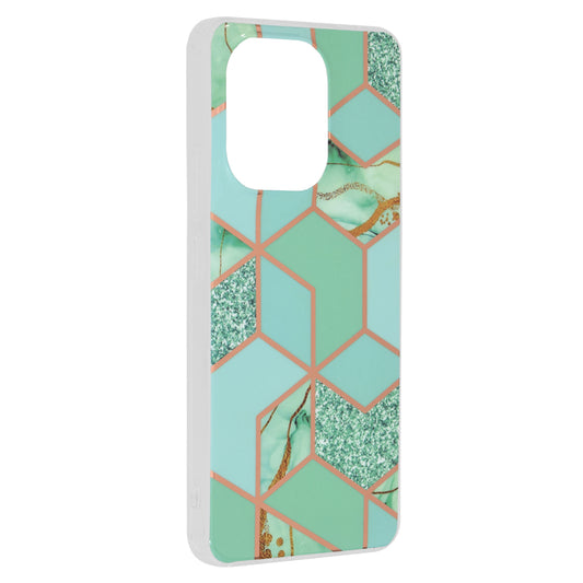Obal na Xiaomi Redmi Note 13 4G, Techsuit, Marble, Zelený