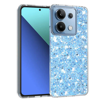 Puzdro pre Xiaomi Redmi Note 13 4G, Techsuit, Trblietavý trbliet, Modrá