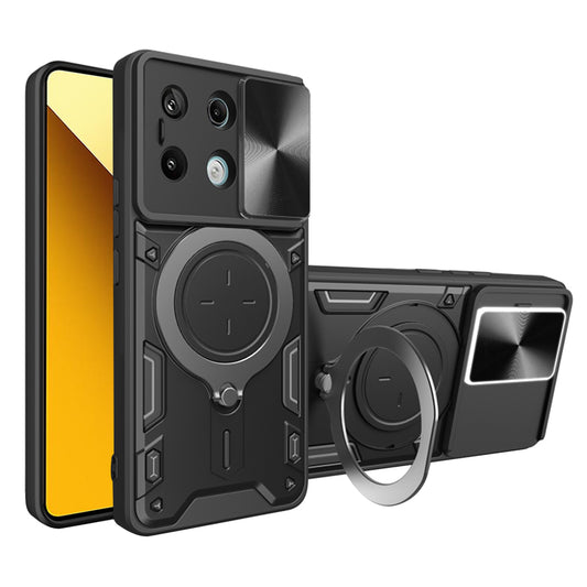 Puzdro pre Xiaomi Redmi Note 13 5G, Techsuit, CamGuard Pro, Čierne