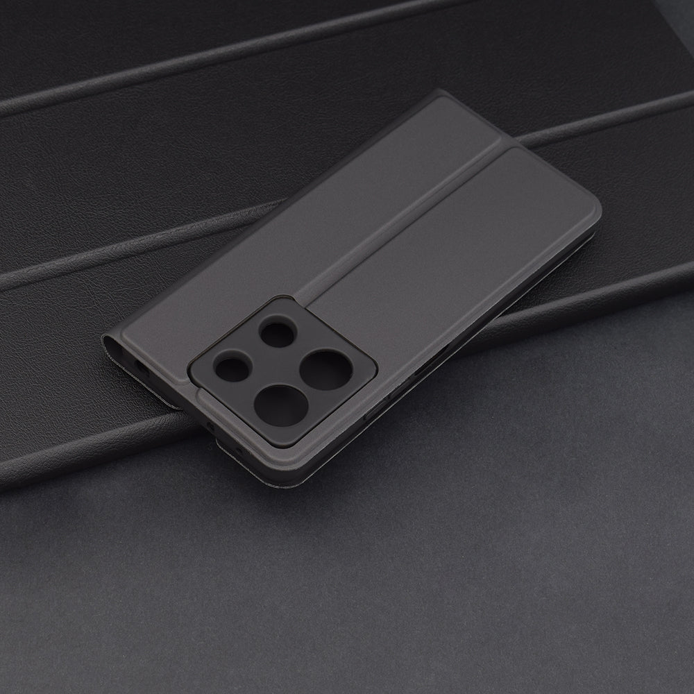 Puzdro pre Xiaomi Redmi Note 13 5G, Techsuit, Magskin Book, Čierne