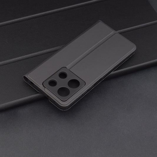 Puzdro pre Xiaomi Redmi Note 13 5G, Techsuit, Magskin Book, Čierne