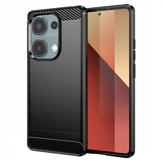 Obal na Xiaomi Redmi Note 13 Pro 4G / Poco M6 Pro 4G, Techsuit, Karbón, Čierny