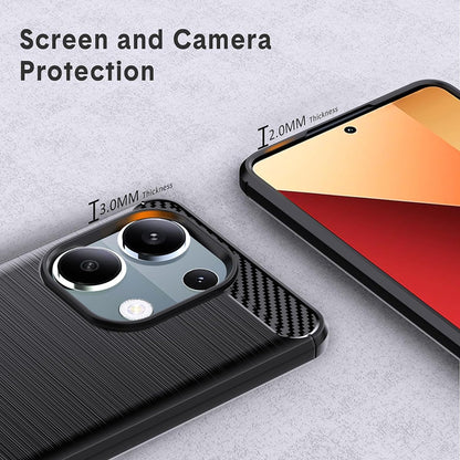 Obal na Xiaomi Redmi Note 13 Pro 4G / Poco M6 Pro 4G, Techsuit, Karbón, Čierny