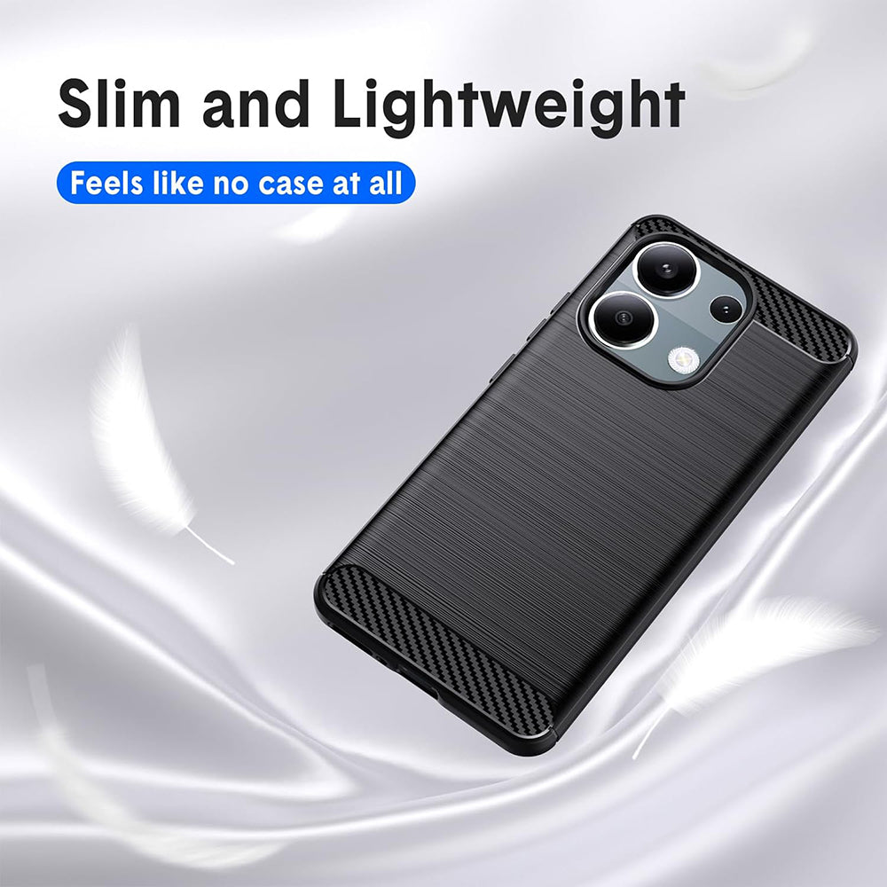 Obal na Xiaomi Redmi Note 13 Pro 4G / Poco M6 Pro 4G, Techsuit, Karbón, Čierny