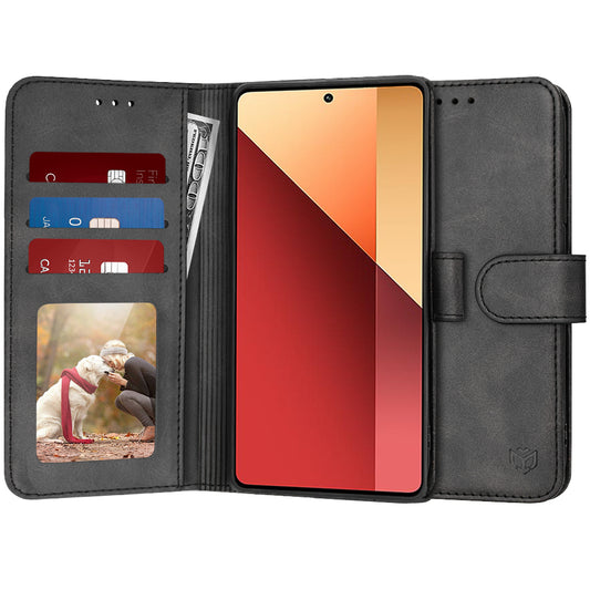 Obal na Xiaomi Redmi Note 13 Pro 4G / Poco M6 Pro 4G, Techsuit, Diary Book, čierny