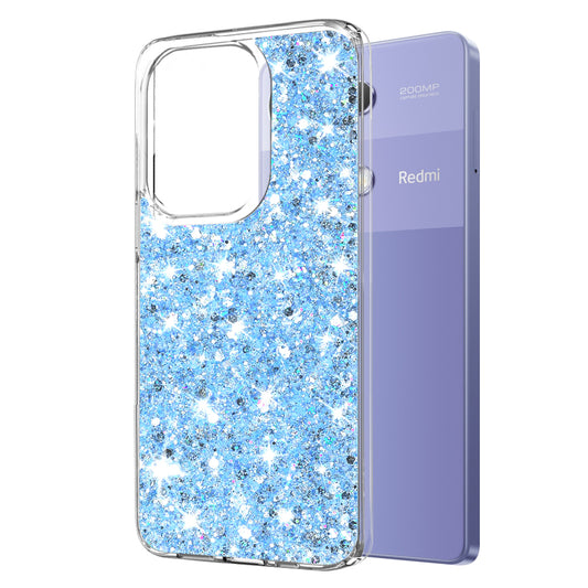 Obal na Xiaomi Redmi Note 13 Pro 4G / Poco M6 Pro 4G, Techsuit, trblietavý glitrový, modrý