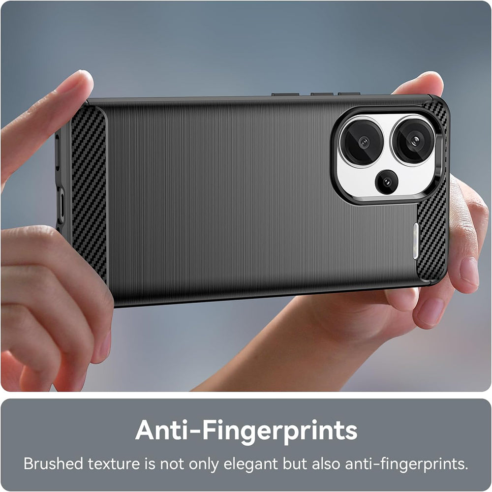 Puzdro pre Xiaomi Redmi Note 13 Pro+, Techsuit, Karbón, Čierne